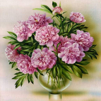 Без бренда «Пионы в круглой прозрачной вазе» в Кирове