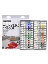 Без бренда «Коробка 24 шт.: Акриловые краски «Две картинки» 24 шт. по 12 мл, проф. пигмент» в Кирове