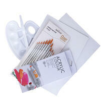 Без бренда «Набор подарочный «Две картинки»: краски акрил 12x12 мл, 2 холста 22x30 на мдф, 10 кистей, мастихин, палитра. Уценка (без упаковки)» в Кирове в интернет-магазине  Без бренда «Набор подарочный «Две картинки»: краски акрил 12x12 мл, 2 холста 22x30 на мдф, 10 кистей, мастихин, палитра. Уценка (без упаковки)» в Кирове