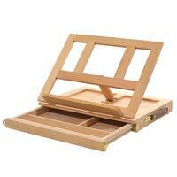 Без бренда «Коробка 10 шт.: Мольберт Две картинки этюдный ящик, настольный, хлопушка 30 см» в Кирове