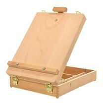 Без бренда «Коробка 6 шт.: Мольберт Две картинки этюдный ящик, настольный, хлопушка 55 см» в Кирове