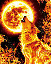 Без бренда «Огненный волк воет на луну (20шт)» в Кирове