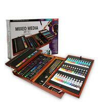 Без бренда «Оптовая коробка 5 шт.: Художественный набор (174 предмета) в деревянном чемоданчике» в Кирове