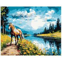 Лошадь на берегу реки