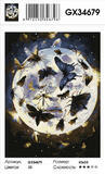 Картина по номерам 40x50 Светящаяся сфера с насекомыми