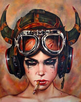 Без бренда «Девушка в шлеме с сигаретой» в Кирове