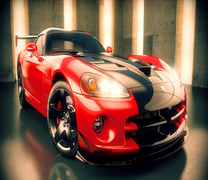 Красный спорткар