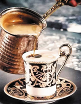 Свежесваренный турецкий кофе