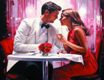 Без бренда «Пара на свидании в ресторане» в Кирове в интернет-магазине  Без бренда «Пара на свидании в ресторане» в Кирове