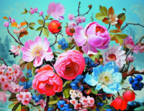 Без бренда «Пионы и другие цветы» в Кирове в интернет-магазине  Без бренда «Пионы и другие цветы» в Кирове