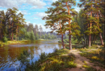 Без бренда «Хвойный лес и река» в Кирове в интернет-магазине  Без бренда «Хвойный лес и река» в Кирове