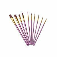 Без бренда «Кисти для рисования набор (10 шт) сиреневые» в Кирове в интернет-магазине Без бренда «Кисти для рисования набор (10 шт) сиреневые» в Кирове