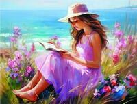 Без бренда «Девочка читает на берегу» в Кирове в интернет-магазине  Без бренда «Девочка читает на берегу» в Кирове